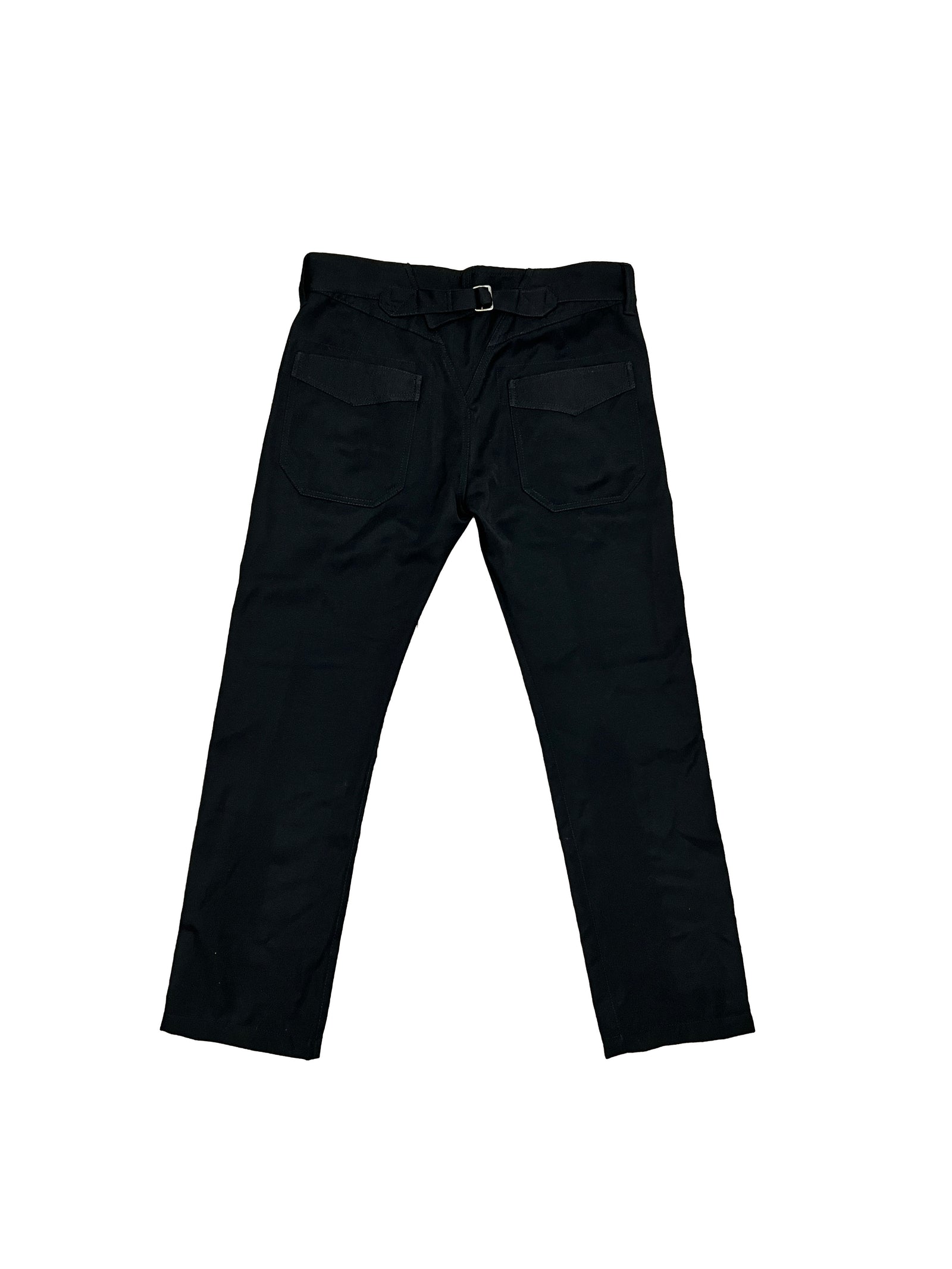 Junya Watanabe Buckle Back Black Pants Size 32