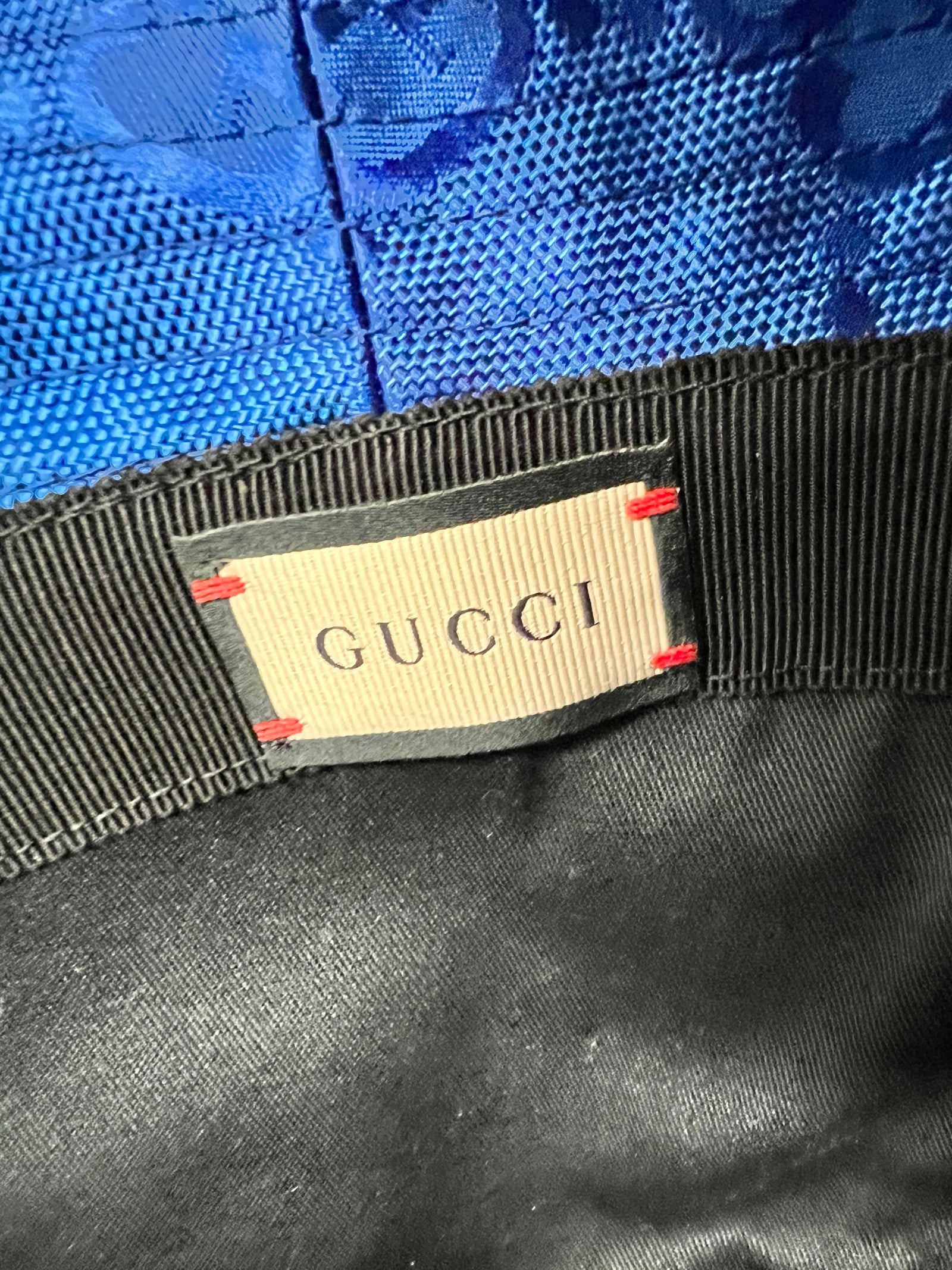 Gucci Blue Bucket Hat