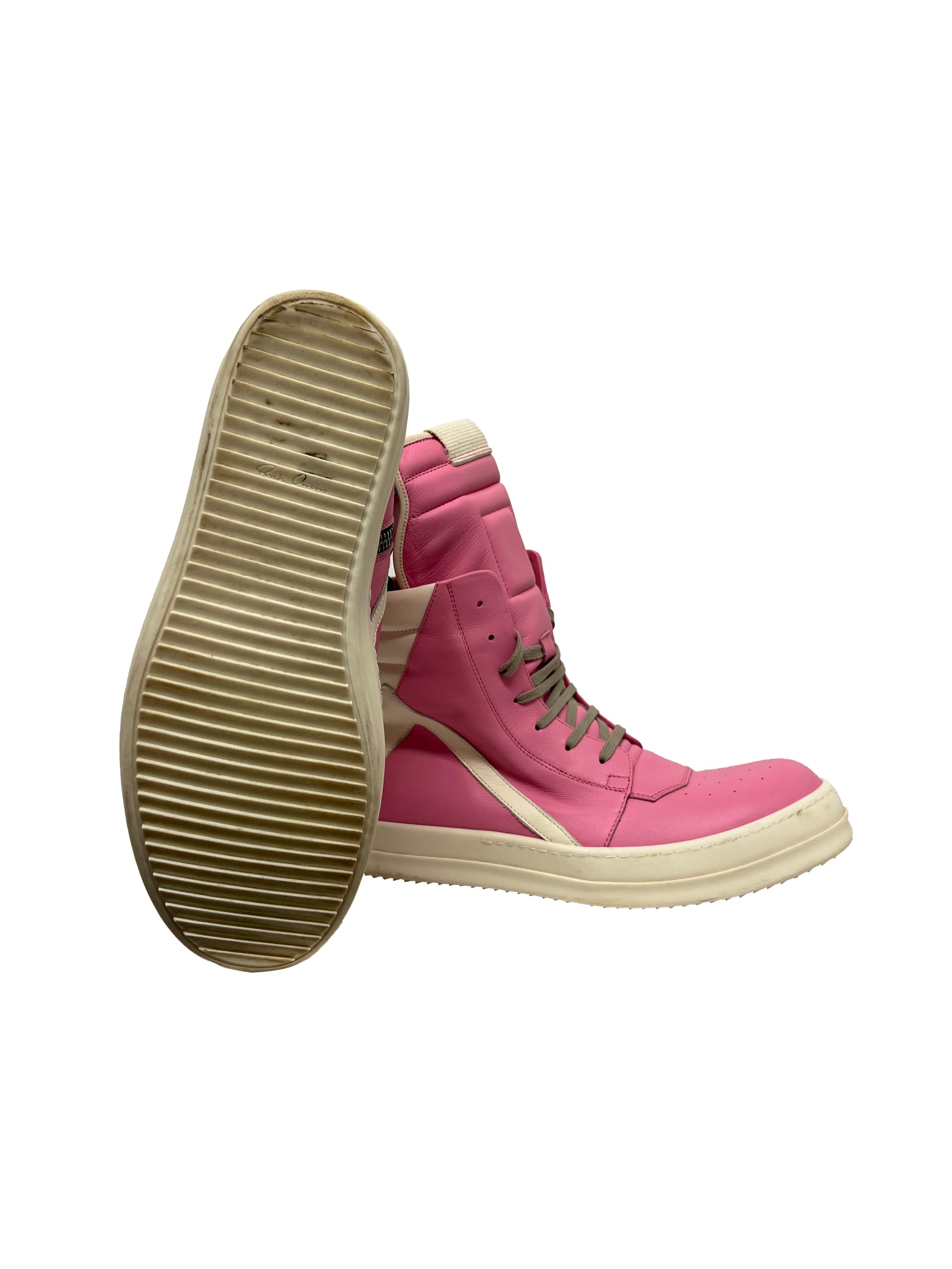 Rick Owens Pink Geobasket Size 12