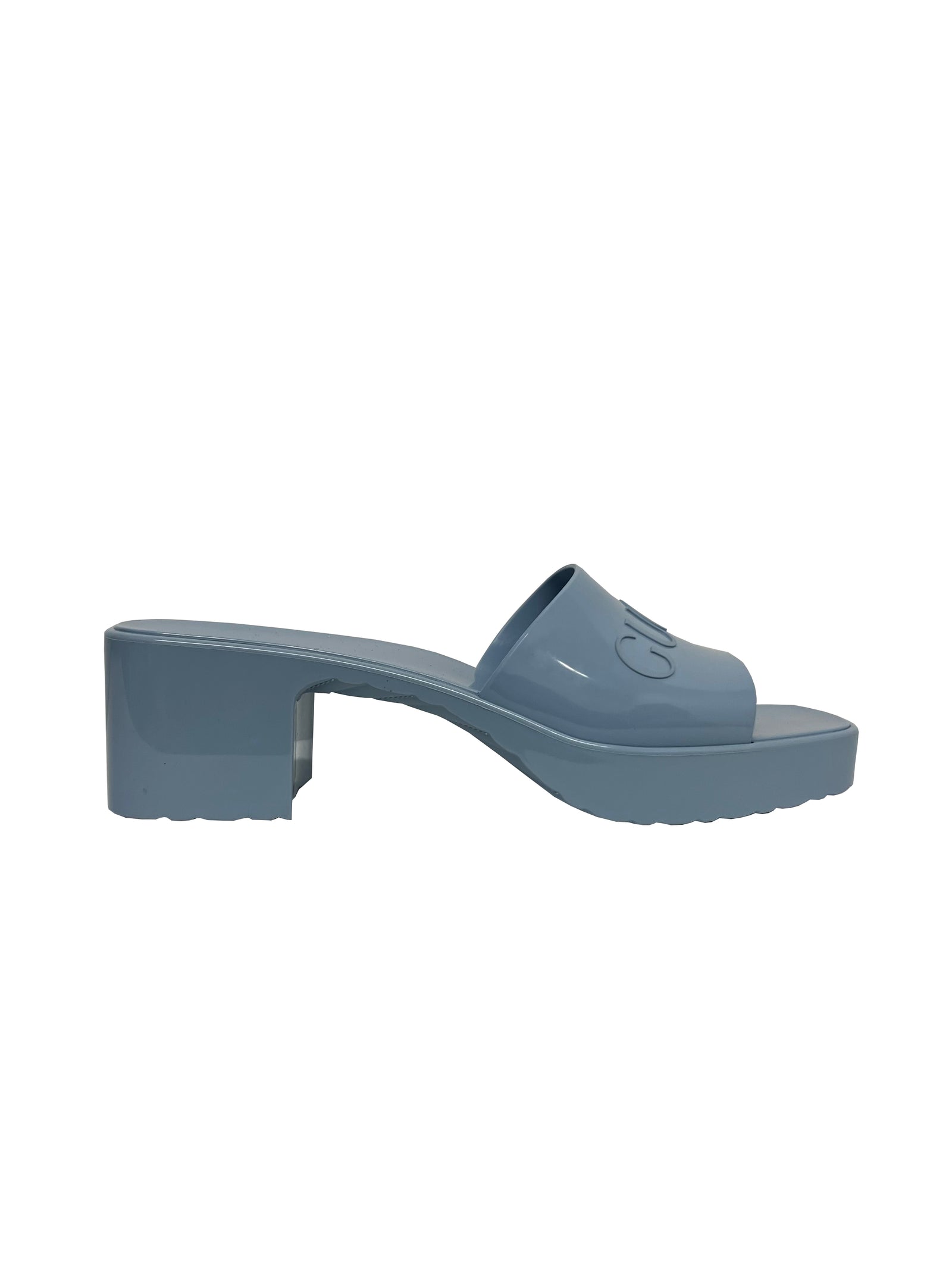 Gucci Rubber Pumps Baby Blue Size 42