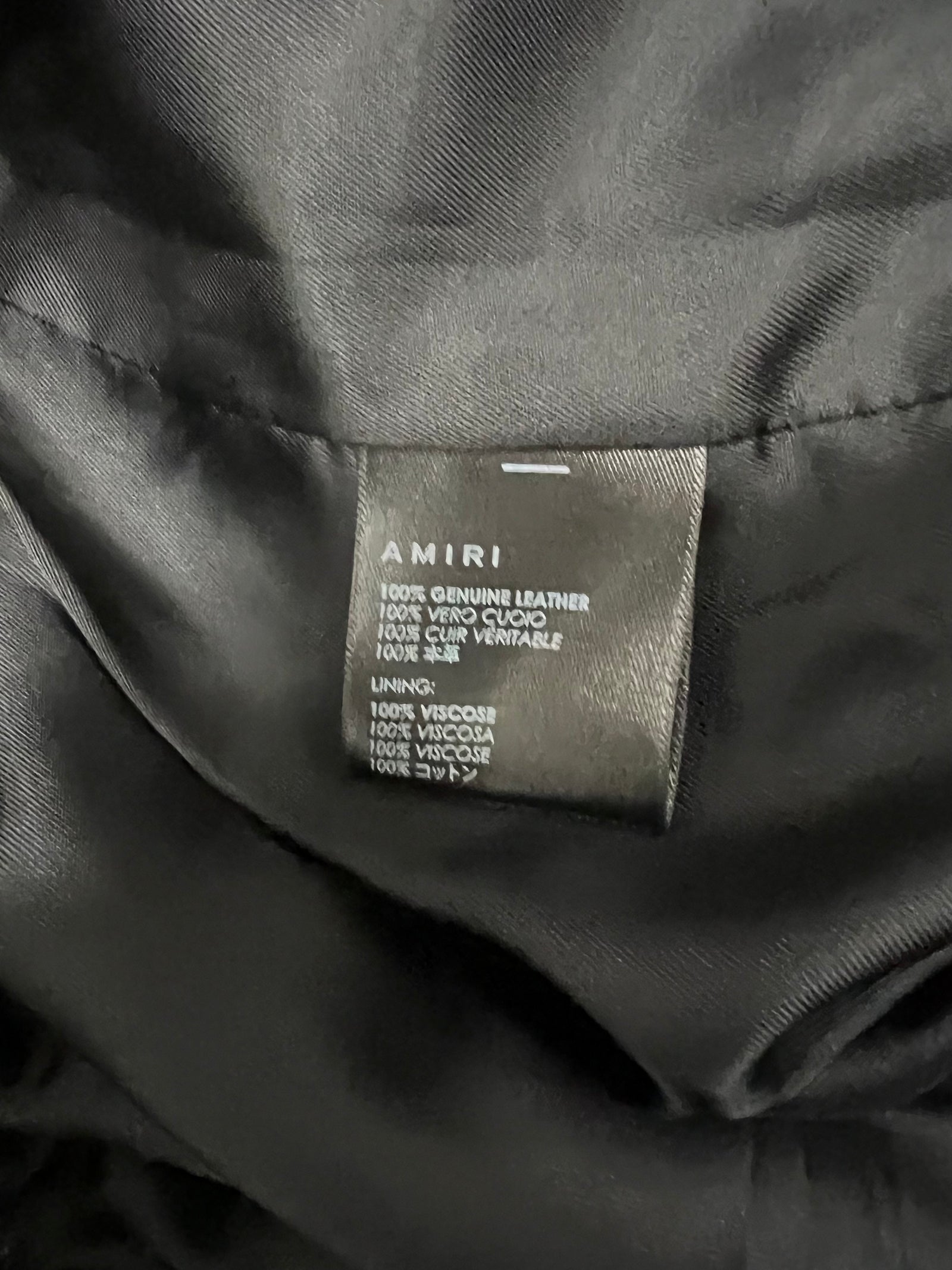 Amiri Leather Pants Size 34