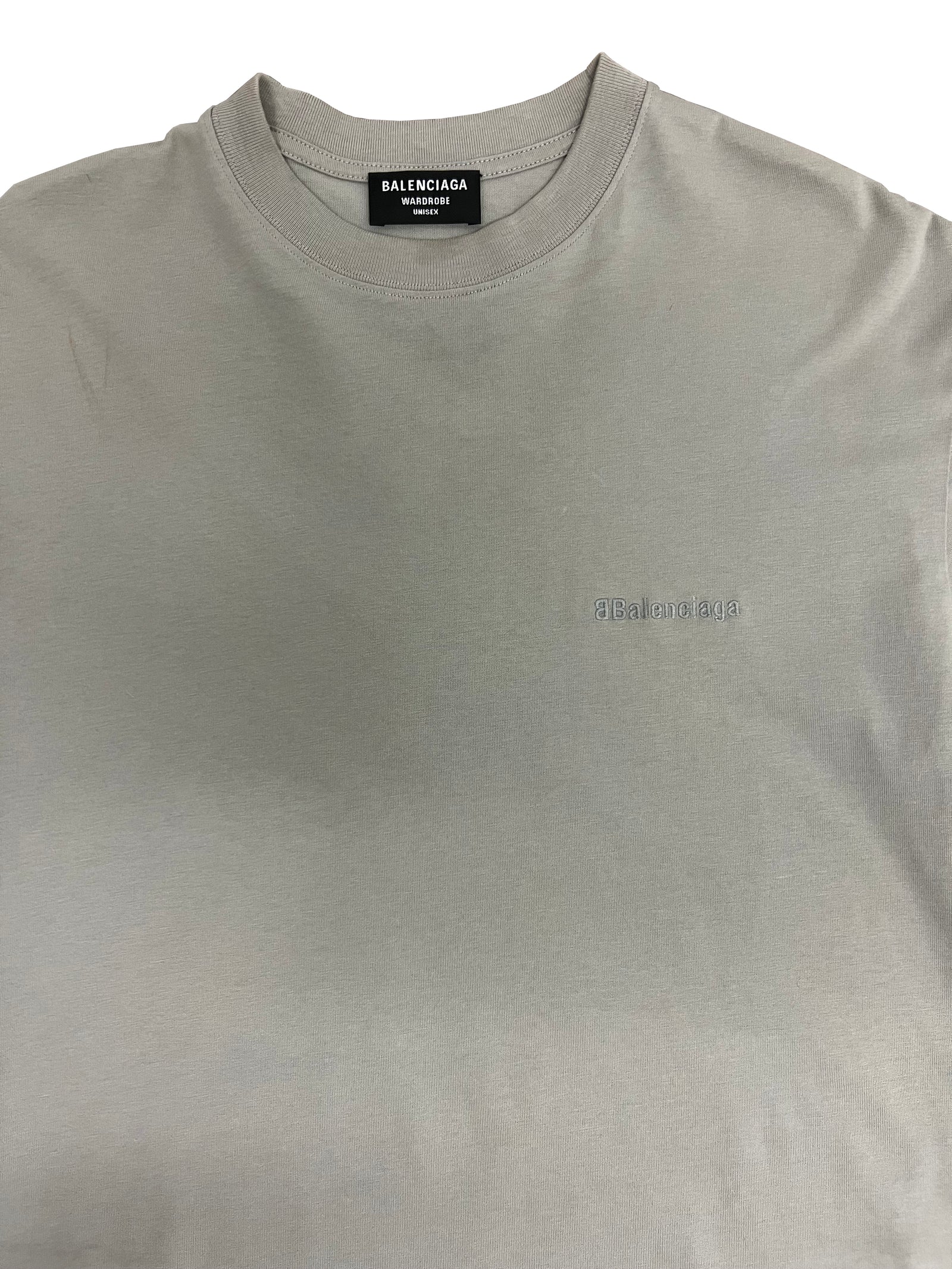 Balenciaga Logo Neutral Grey Size M T-Shirt