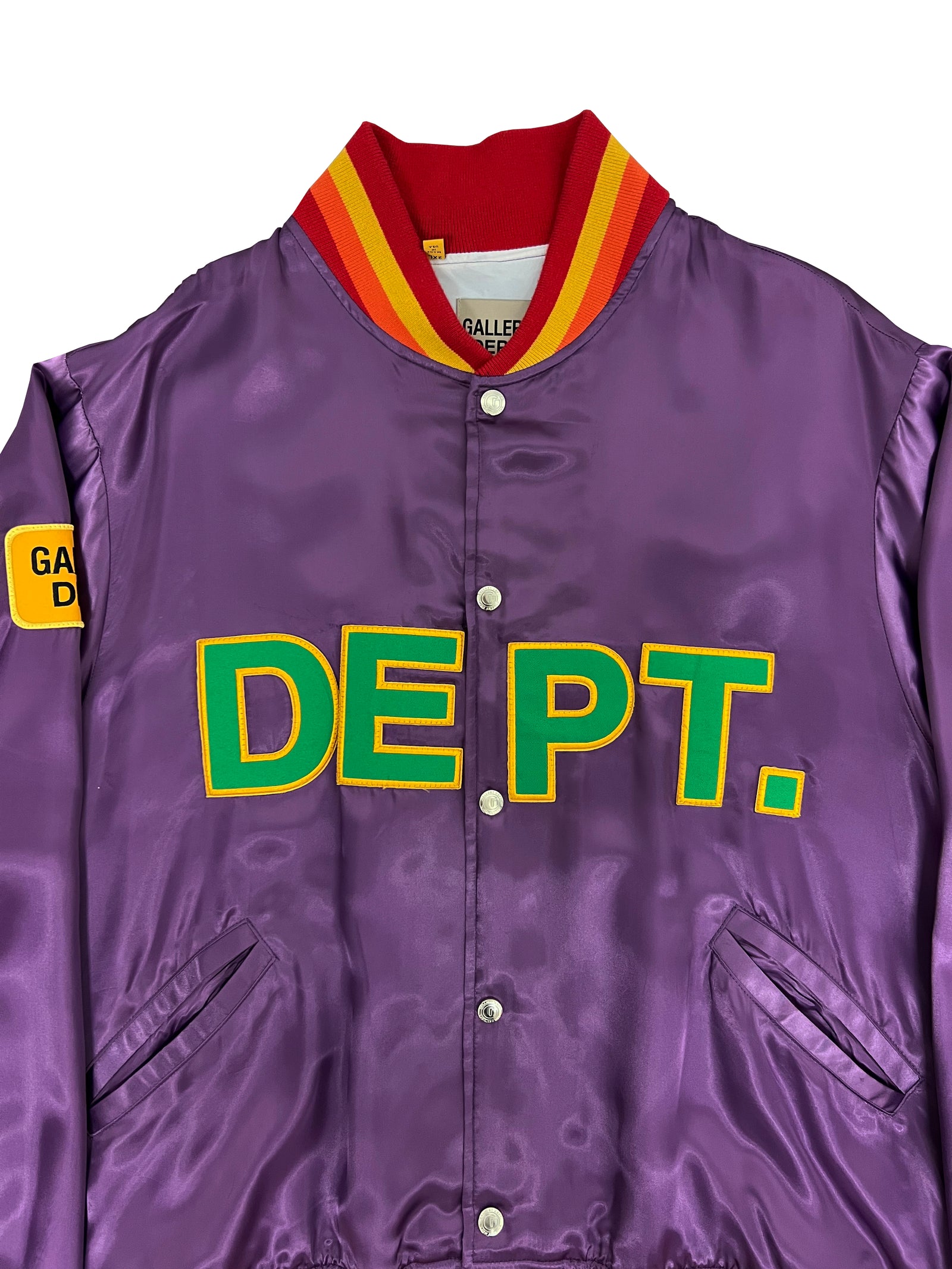 Gallery Dept. VIP Satin Varsity Jacket 2X-Large