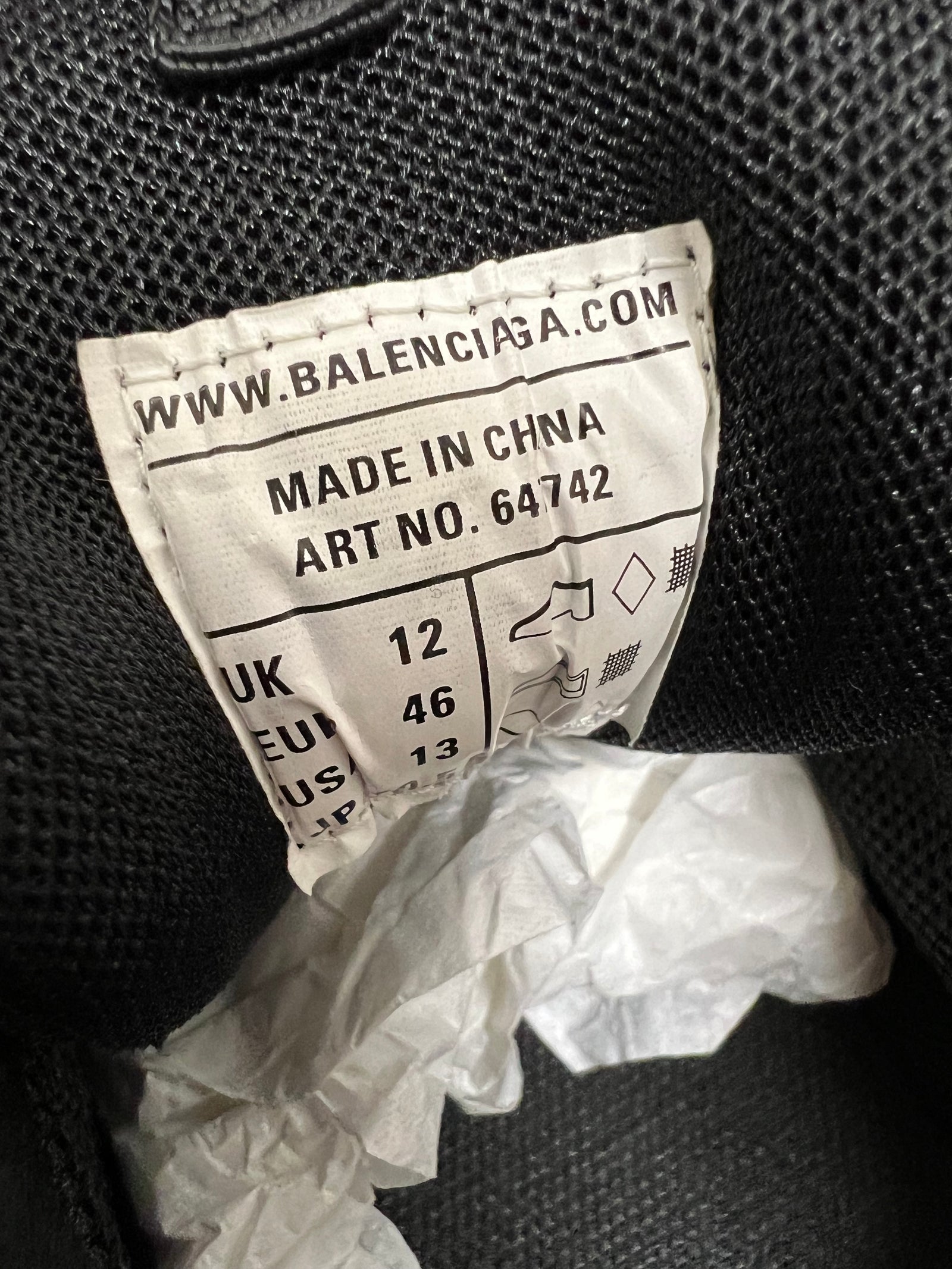 Balenciaga Tracks Size 13