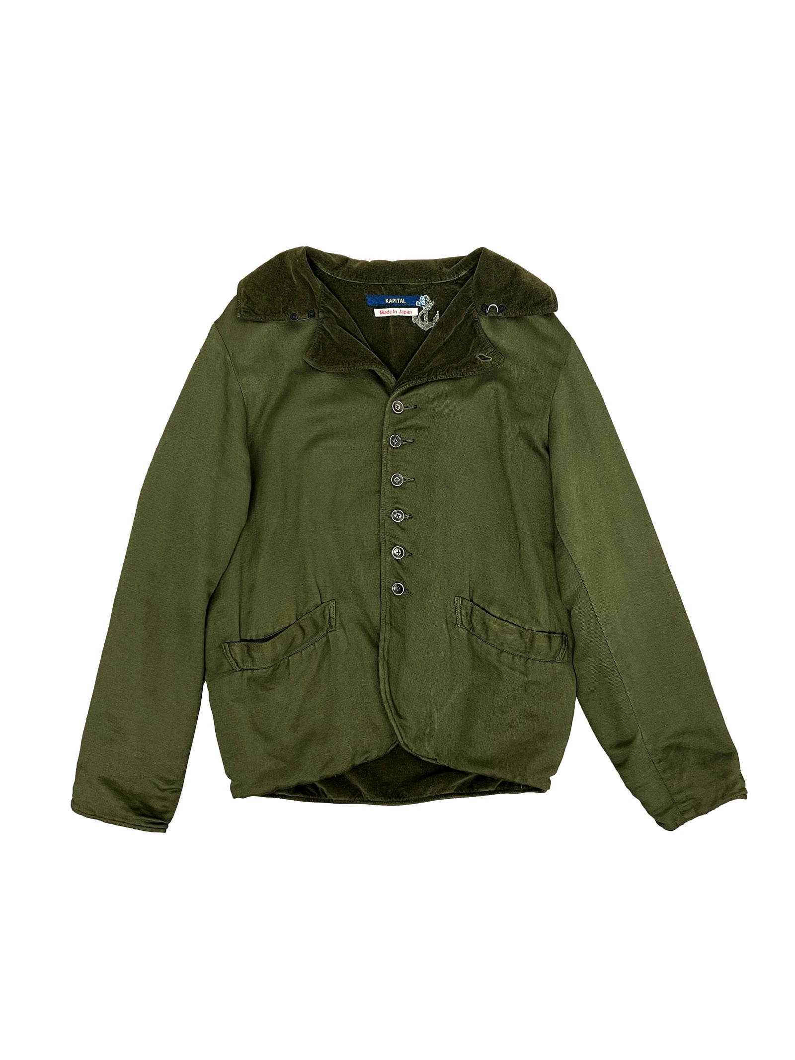 Kapital Olive Fisherman Coat Size L