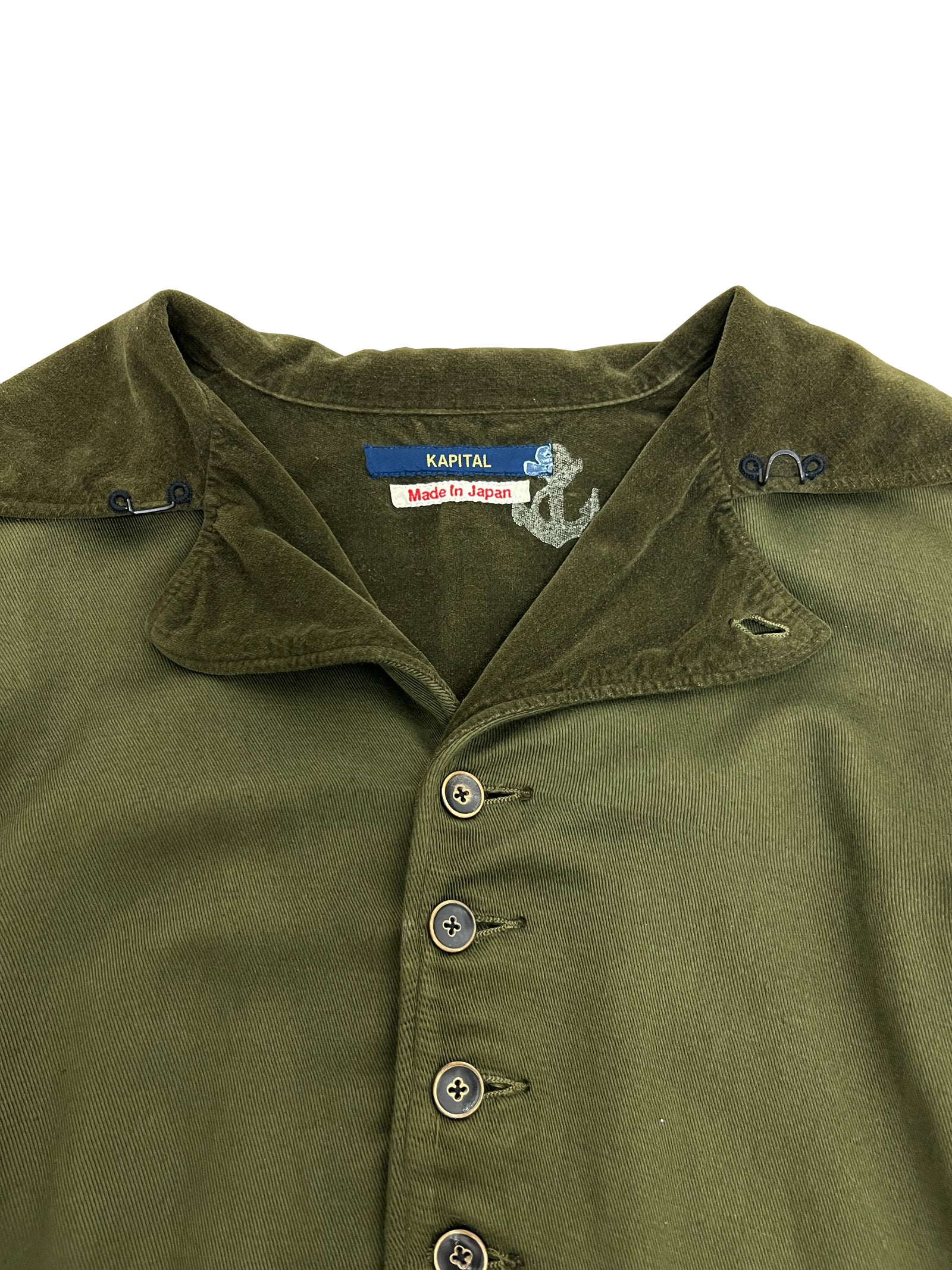 Kapital Olive Fisherman Coat Size L