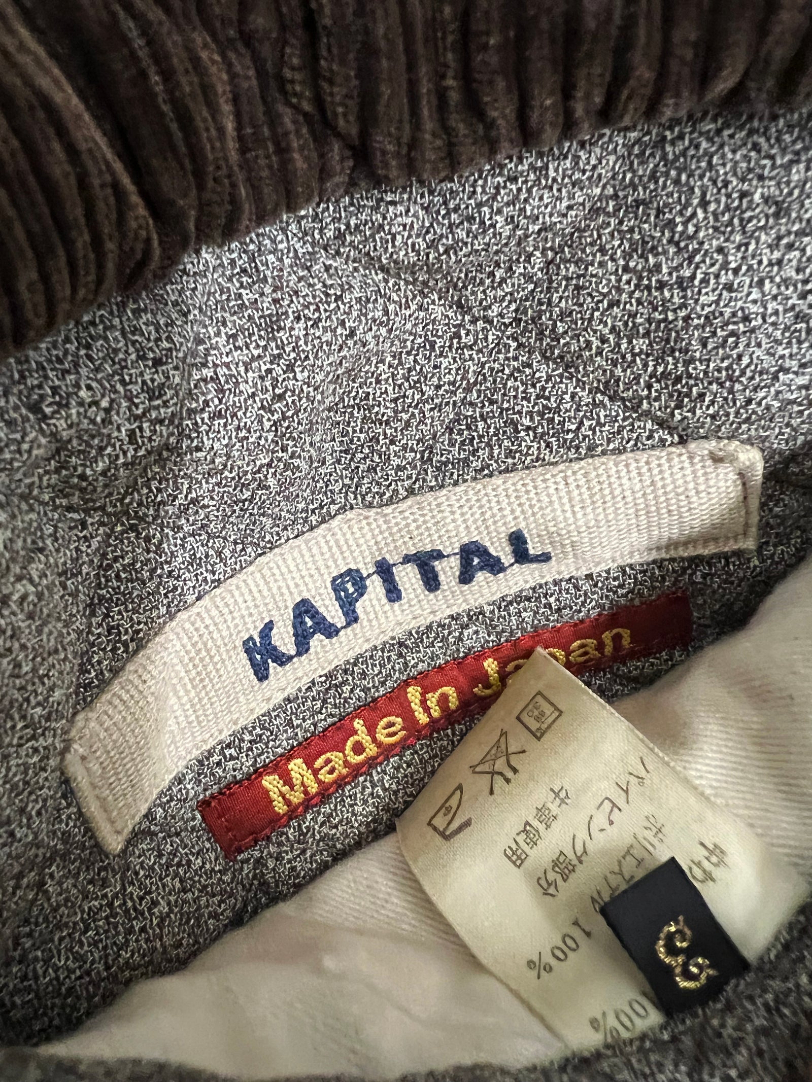 Kapital Diamond Quilted Grey Coat Size L