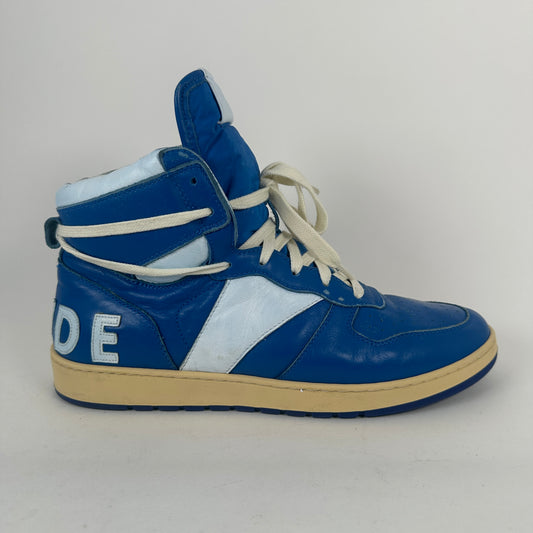 Rhude Rhecess Blue High Top Size 10