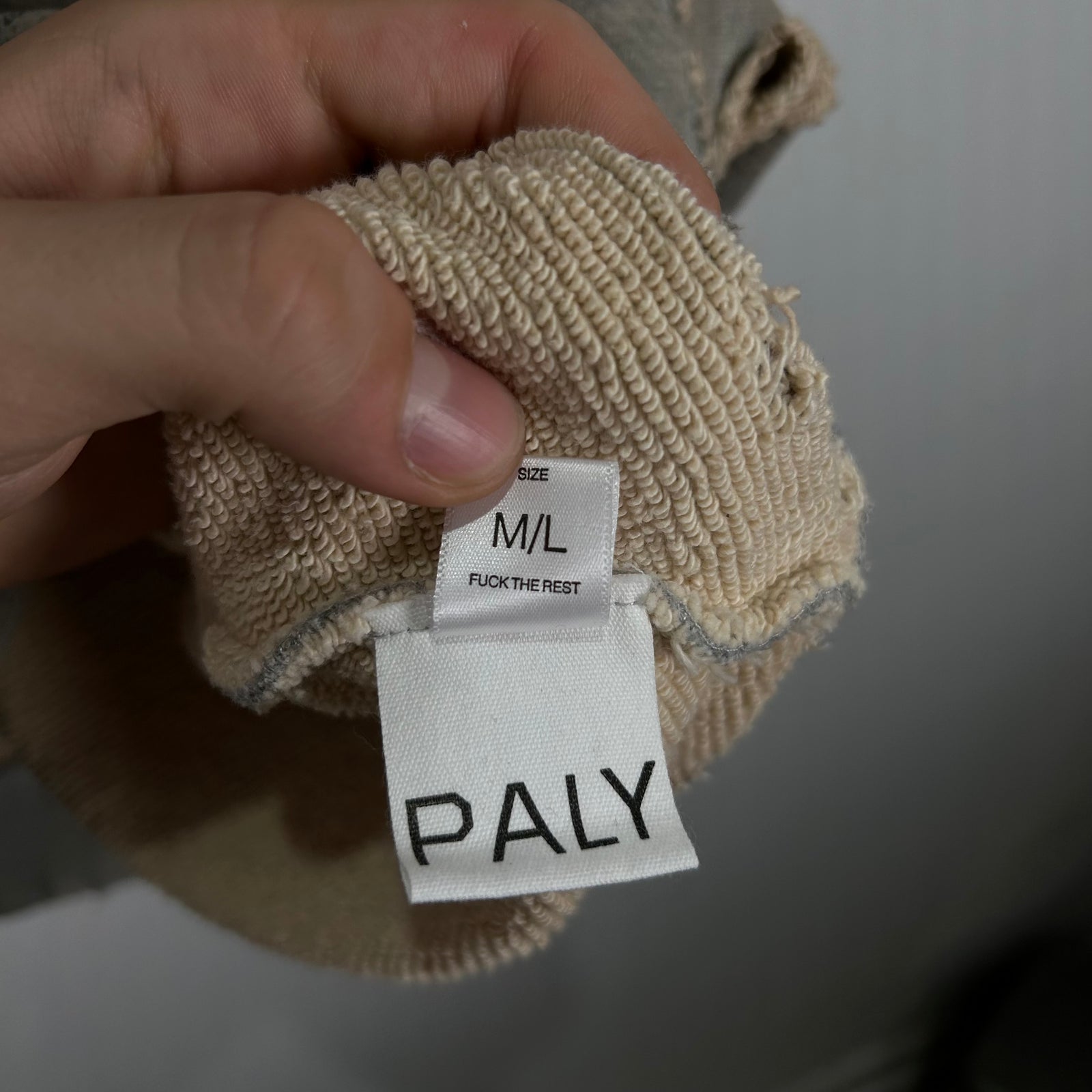 Paly Hollywood 'Nick St.John' Distressed Crewneck Size M/L