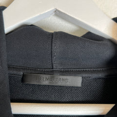 Helmut Lang Black Core Logo Hoodie Size XXL