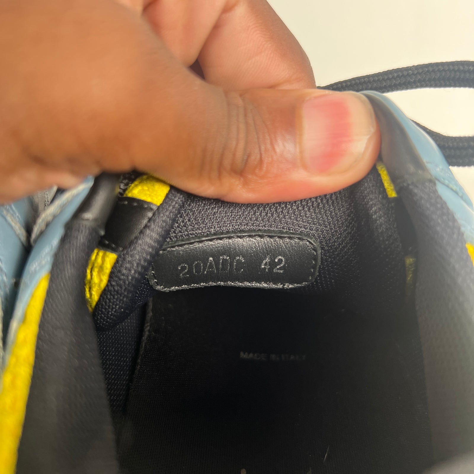 Dior B22 Yellow/Blue Size 42