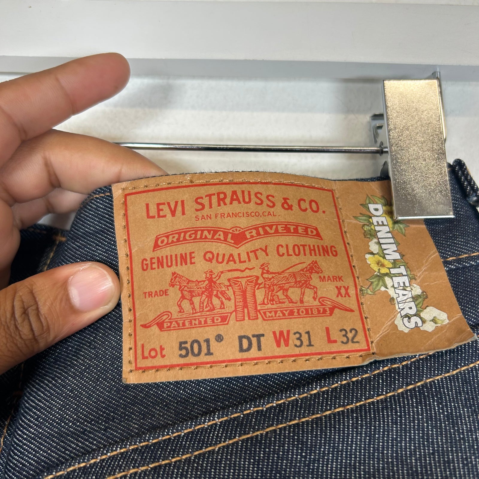 Denim Tears Raw Denim Wreath Jeans Size 31