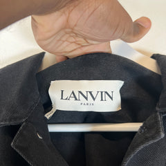 Lanvin Black Denim Jacket Size XL