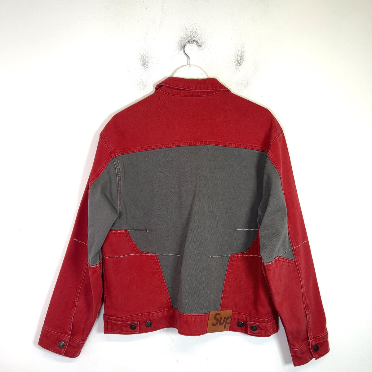 Supreme 2-Tone Paneled Denim Jacket