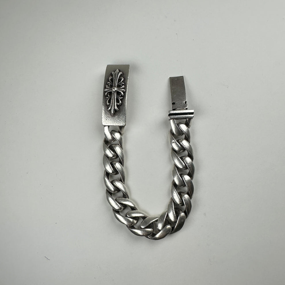 Chrome Hearts Floral Cross ID Bracelet