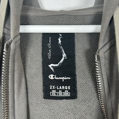 Rick Owens DRKSHDW x Champion Jason Dust Hoodie Size XXL