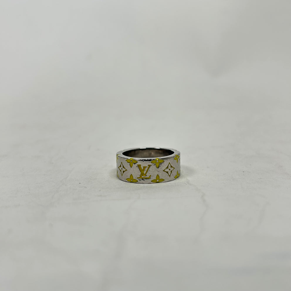 Louis Vuitton Yellow Monogram Mosaic Ring
