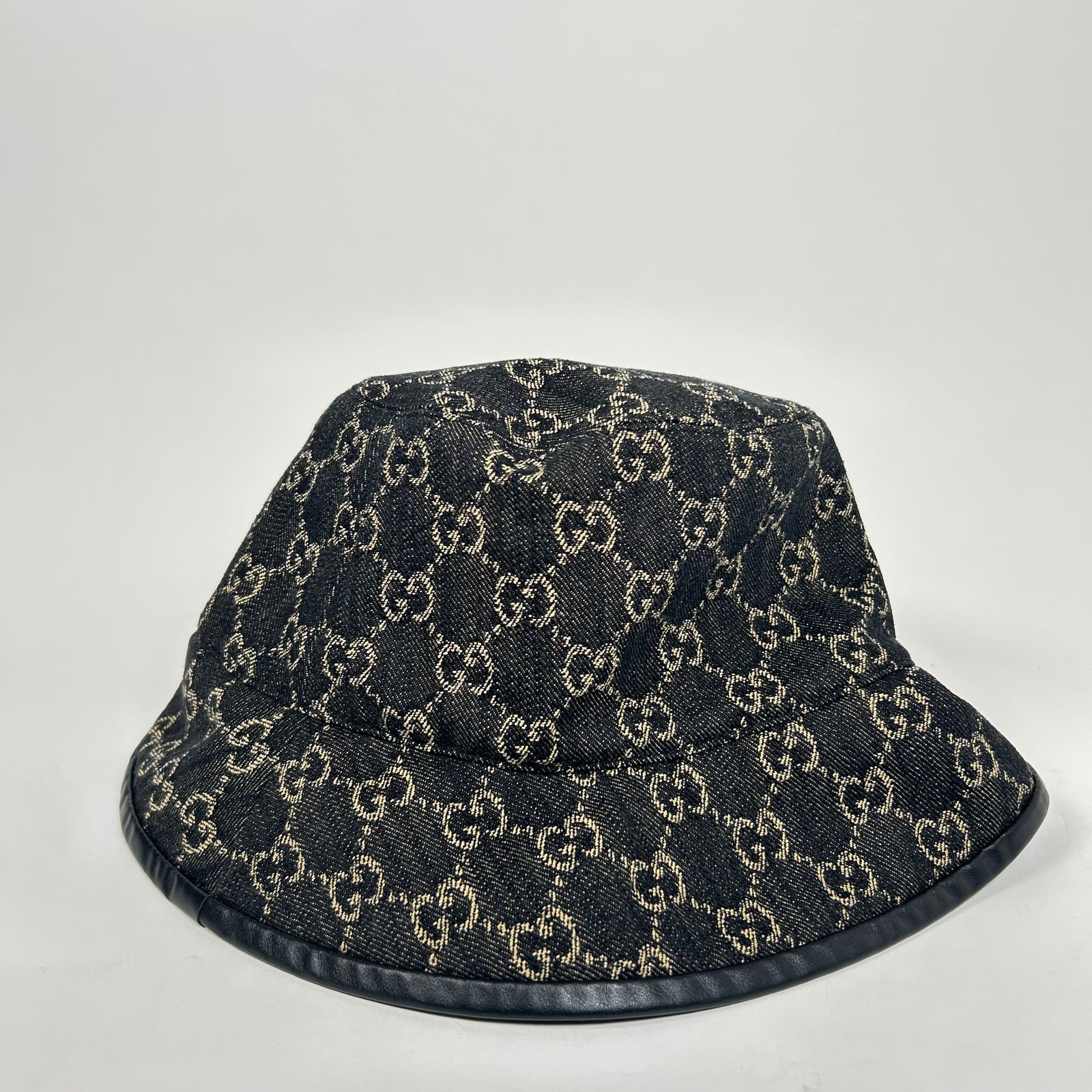 Gucci Dark Brown GG Denim Bucket Hat