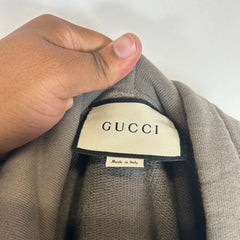Gucci Grey Interlocking G Hoodie Size XL