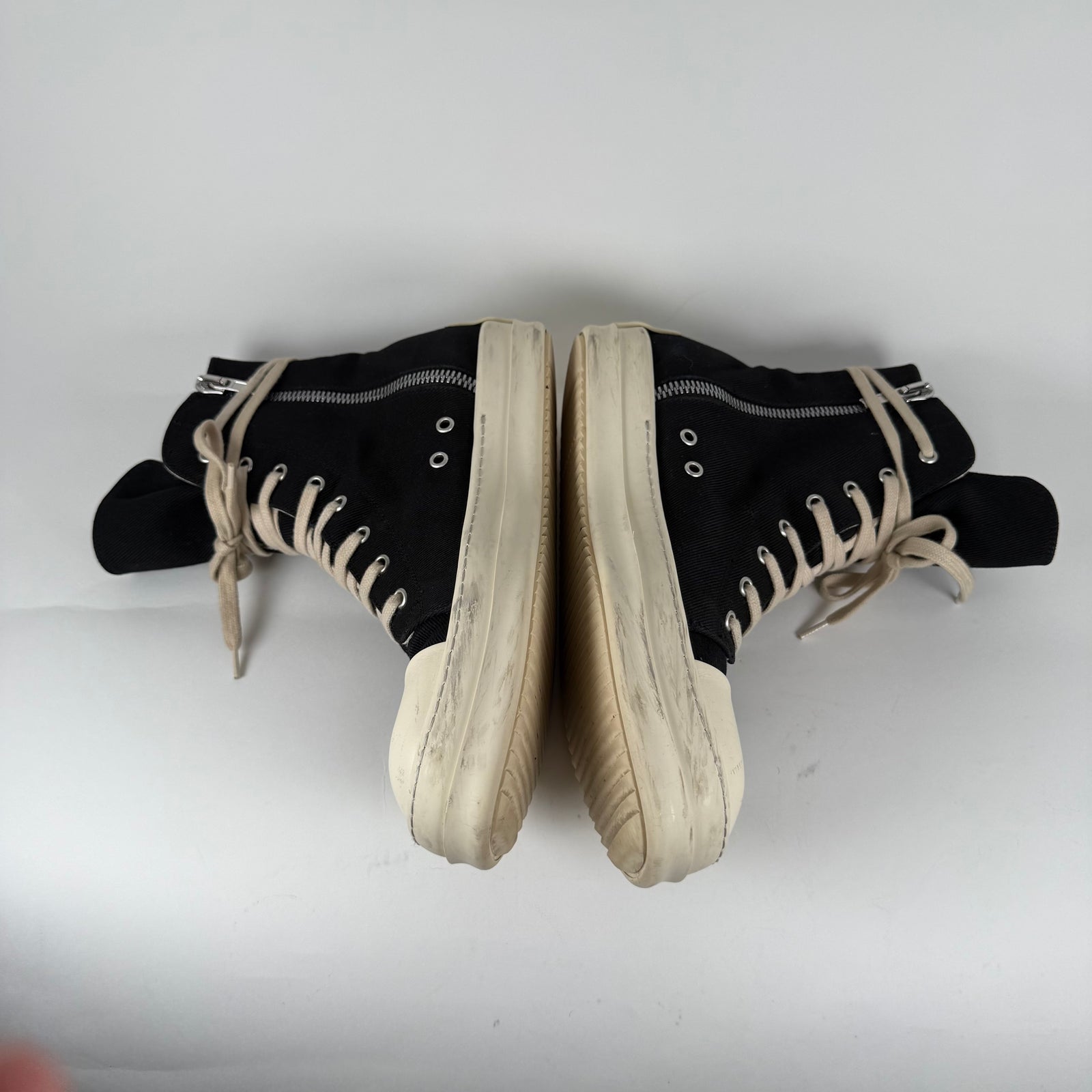 Rick Owens DRKSHDW Canvas Ramones Size 43