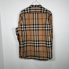 Burberry Brit Plaid Print Button-Up Dress Shirt Size XL
