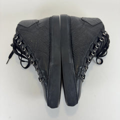 Balenciaga Crinkle Leather Arenas Hightop Sneakers
