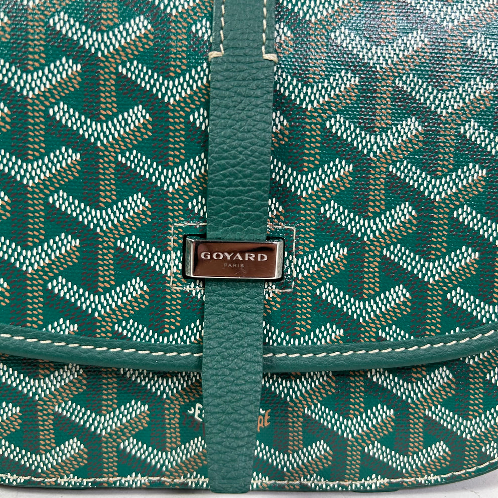 Goyard Green Goyardine Belvdere II PM Messenger Bag