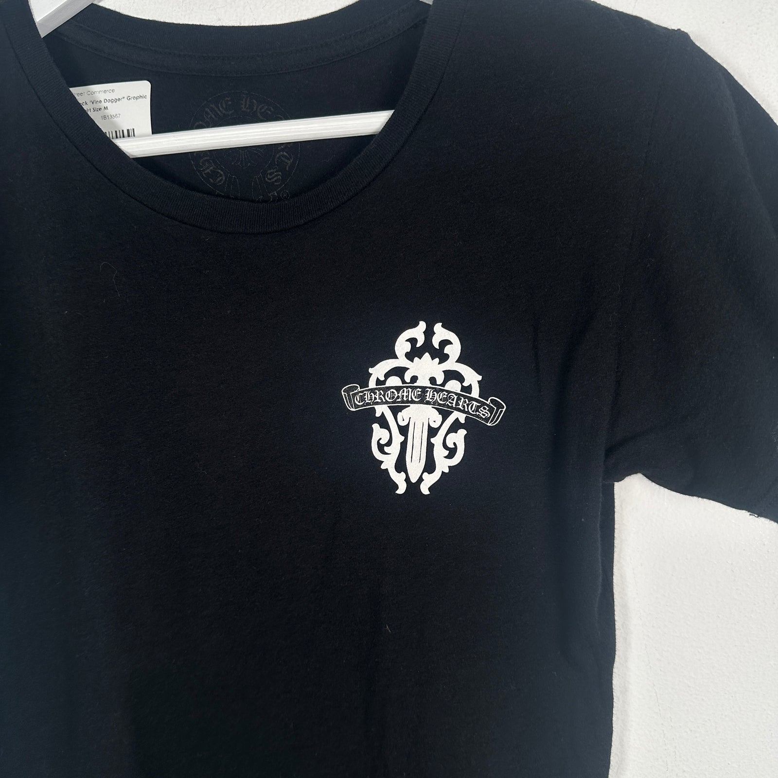 Chrome Hearts Black 'Vine Dagger" Graphic T-Shirt Size M