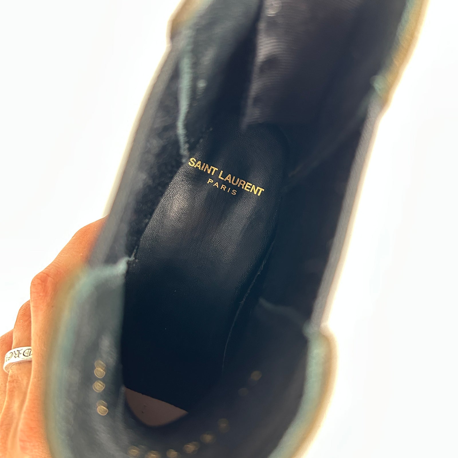 Saint Laurent Olive Green Chelsea Boot 41.5