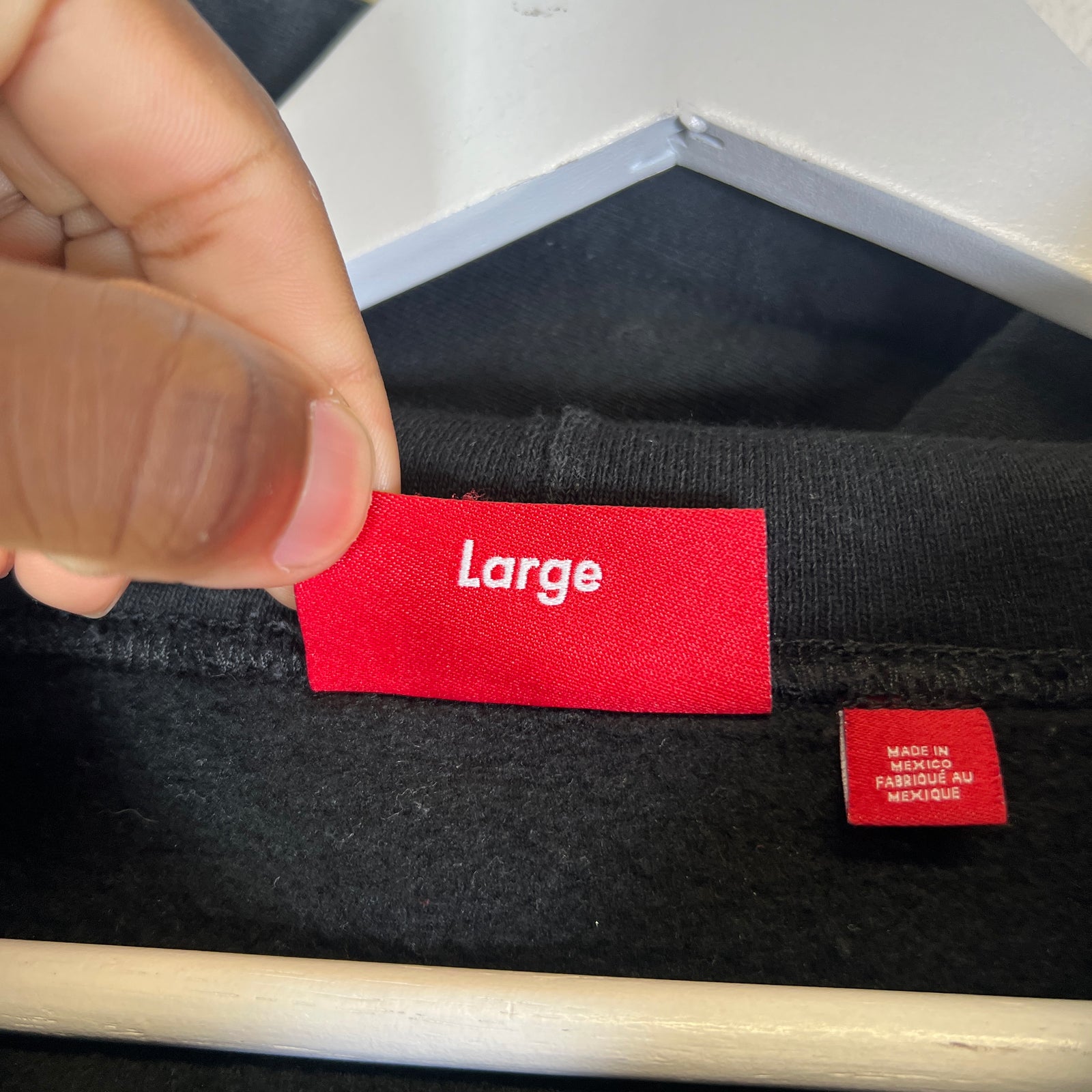 Supreme SS24 Embroidered Tag Logo Hoodie
