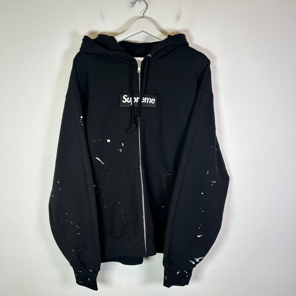 Supreme x MM6 Maison Margiela Box Logo Zip-Up Hoodie