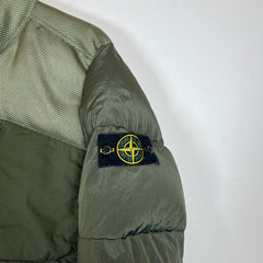 Stone Island Olive Modified Panama Down Jacket Size M