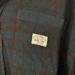Our Legacy x Stussy Navy 'Workshop' Plaid Flannel Size L