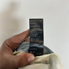 Amiri Lightwash MA Music Note Patch Jeans Size 32