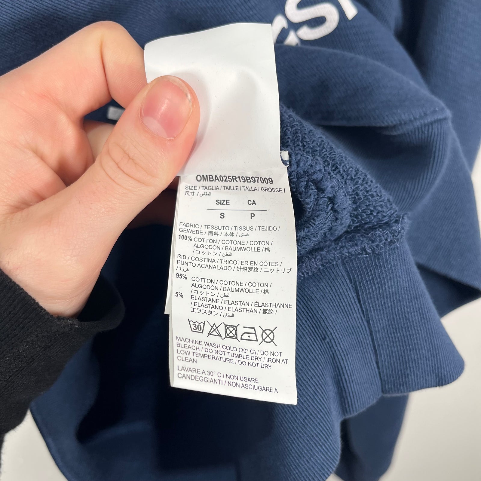 Off White "Impressionism" Navy Crewneck Size S