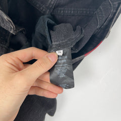 Balenciaga Red Paint Stripe Denim Jeans
