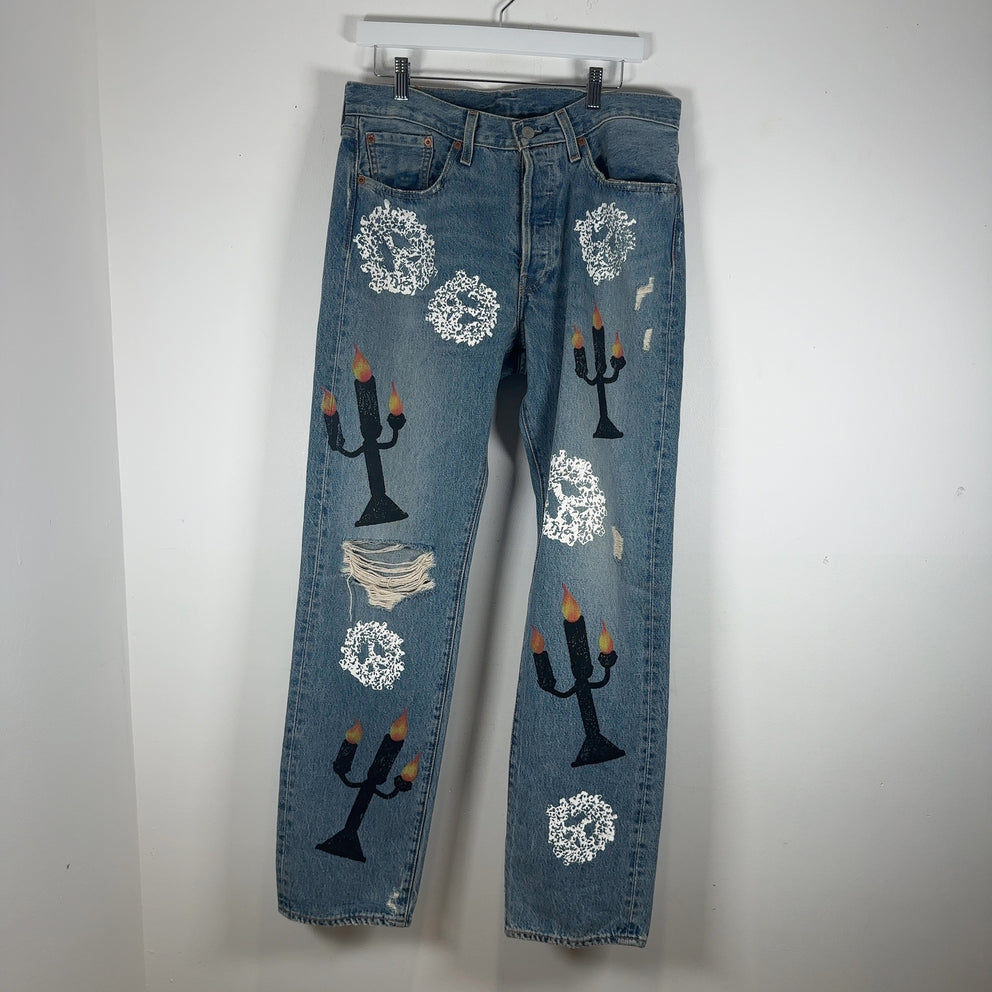 Denim Tears x Virgil Abloh 'Message in a Tear' Levis 501 Jeans