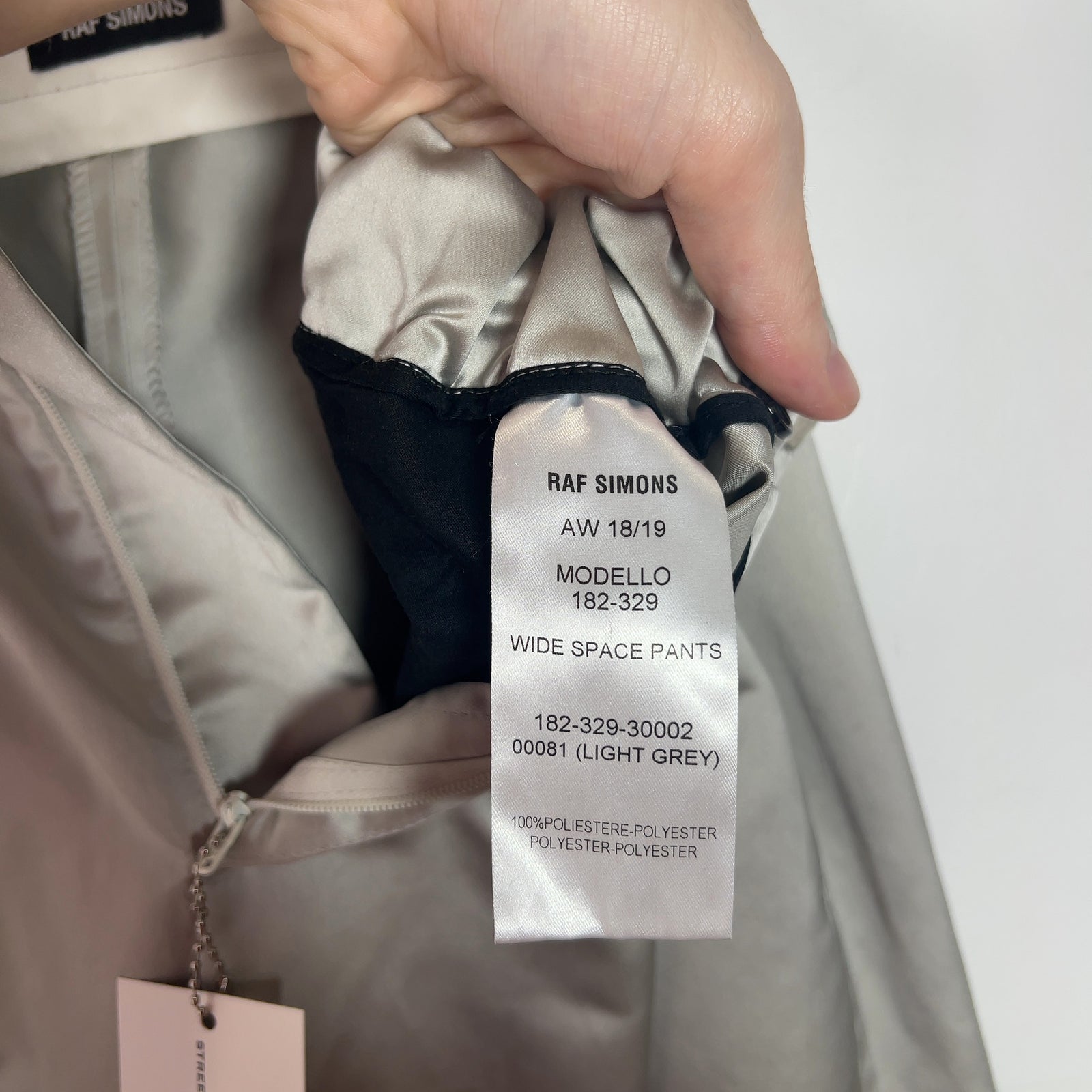 Raf Simons AW18 Wide Space Pants