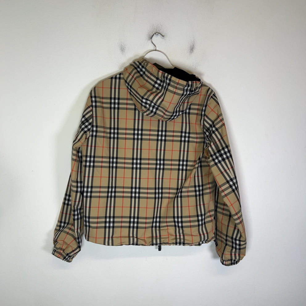 Burberry Newport Reversible Check Hooded Jacket