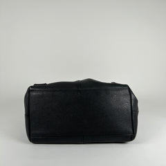 The Row Black Leather Bucket 10 Backpack