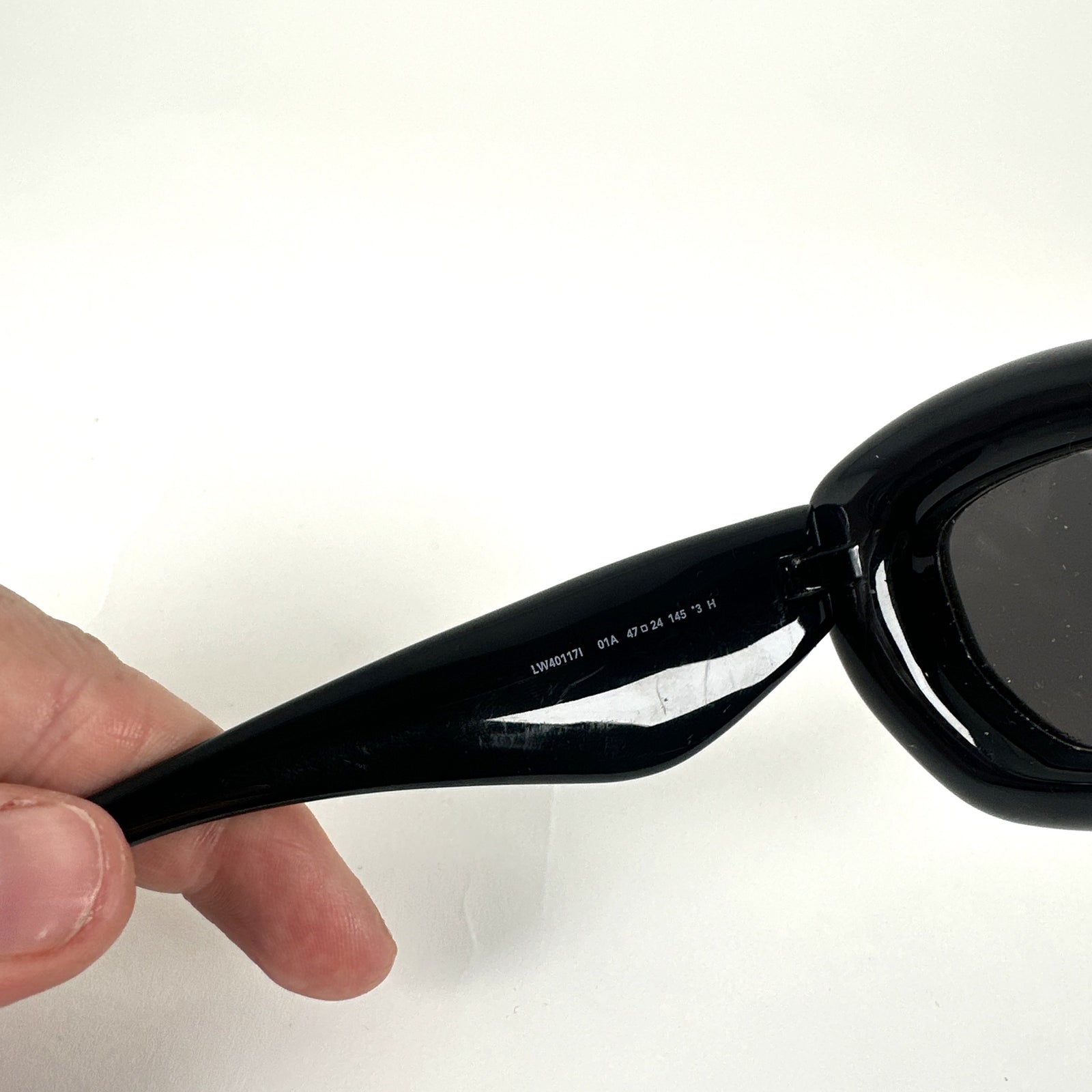 Loewe Black Inflated Cat Eye Sunglasses