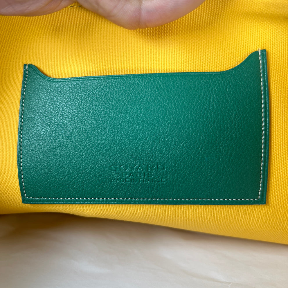 Goyard Green Senat Pochette MM Clutch