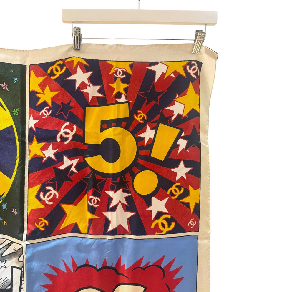 Chanel 2026 'Metiers D'Art' Pop Art Square Scarf