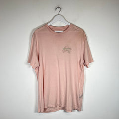 Amiri Pink Flocked Logo T-Shirt Size M