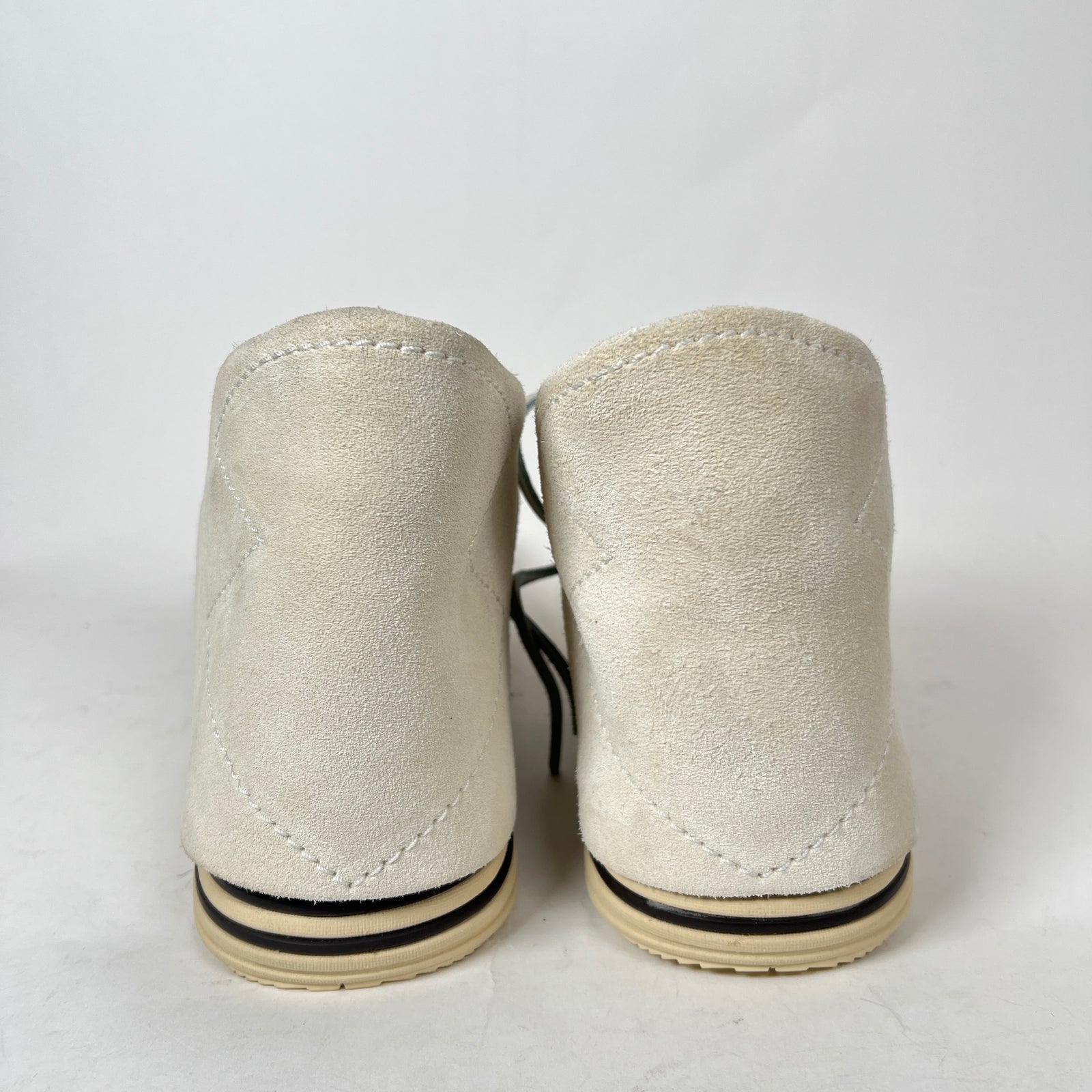 Visvim White Huron Lhamo Hi-Folk Sneaker Size 9.5