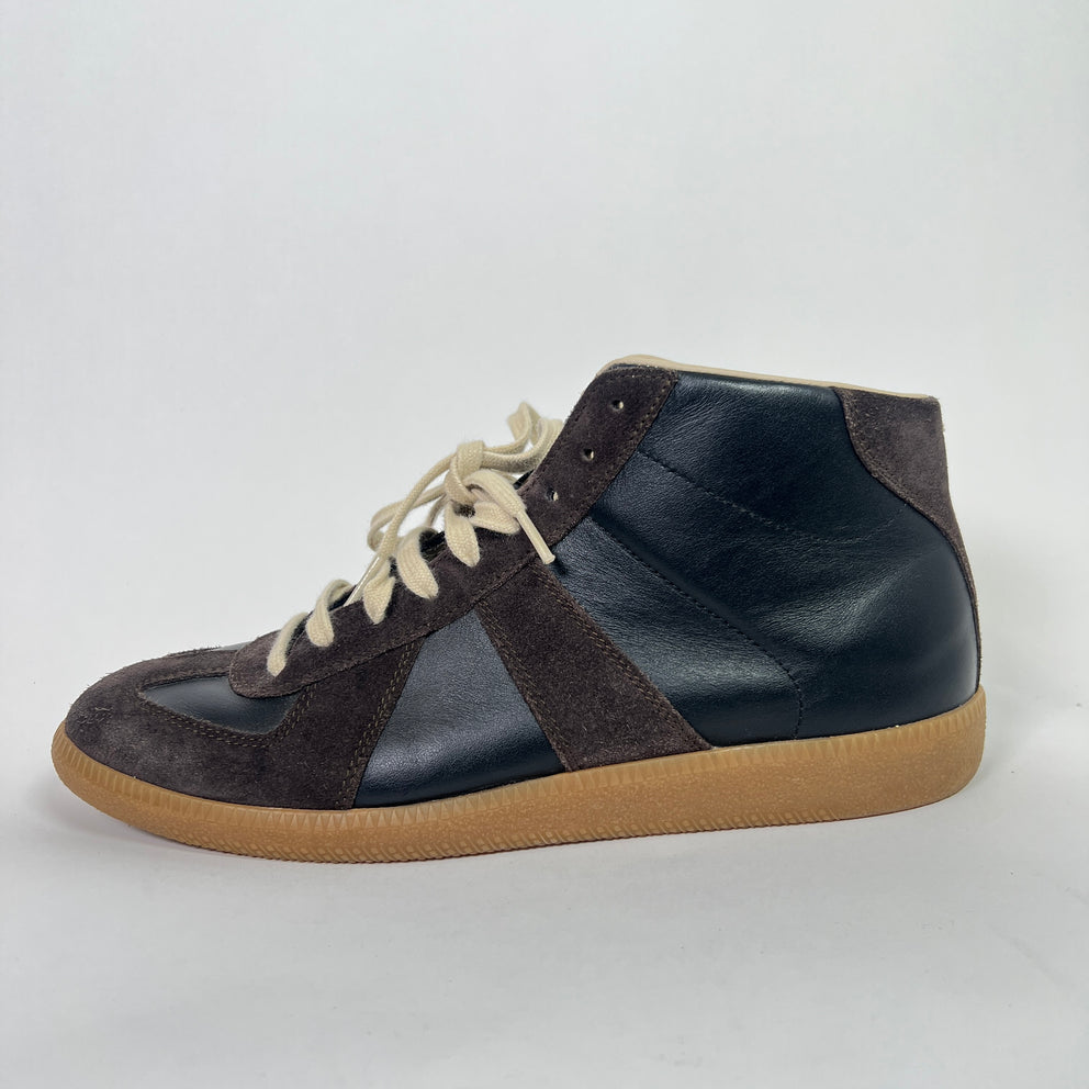 Maison Margiela Brown Replica Mid-Top Gats