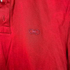 Ferrgamo Burgandy Longsleeve Polo Size S