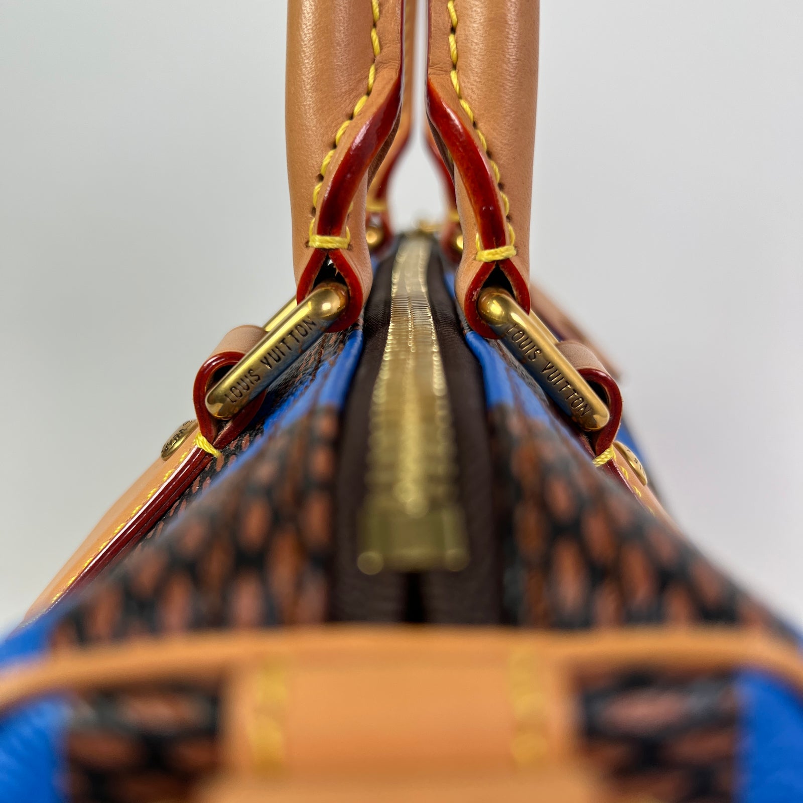 Louis Vuitton Blue Damier Pop Speedy Bandouliere 25