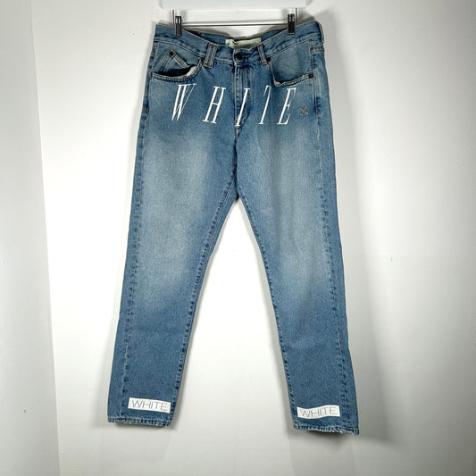 Off-White Stencil Graphic Jeans Size 36