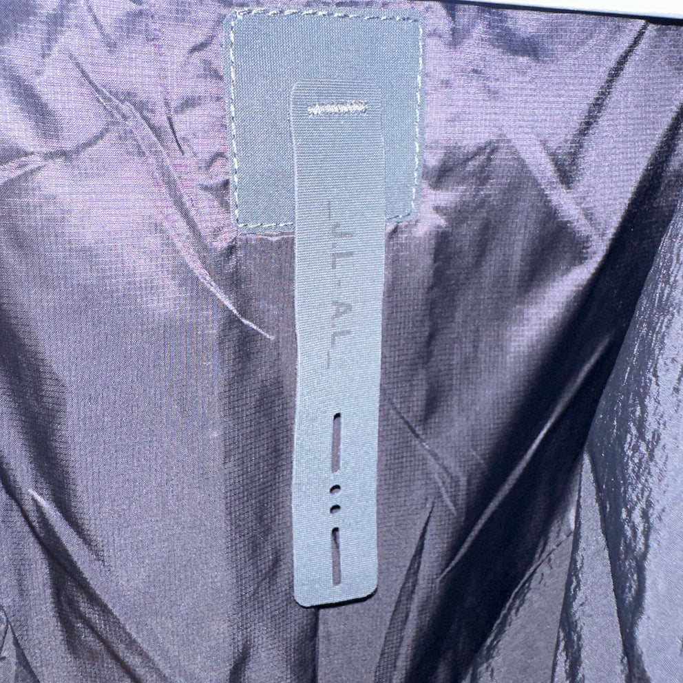 J.L - A.L Black 'Minno' Nylon Track Jacket Size M